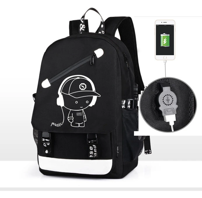 School Backpack With Usb Port